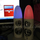 Illustration for article titled Glowing, Flashing USB Speakers are *Ahem* Bullet-shaped